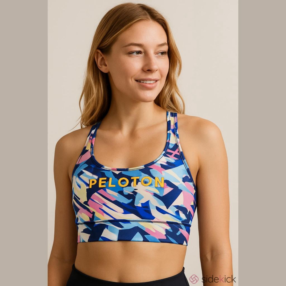 Women's Peloton Sports Bra Size 1X Blue Pink